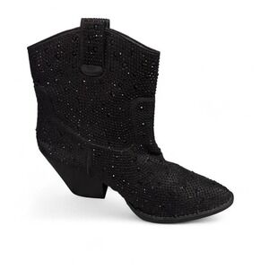 NWOT Black glitter cowboy boots- never worn just tried on.‎ Size 8.5